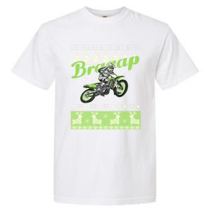 Dirtbike Motocross Ugly Christmas Sweatshirt Xmas Costume Garment-Dyed Heavyweight T-Shirt