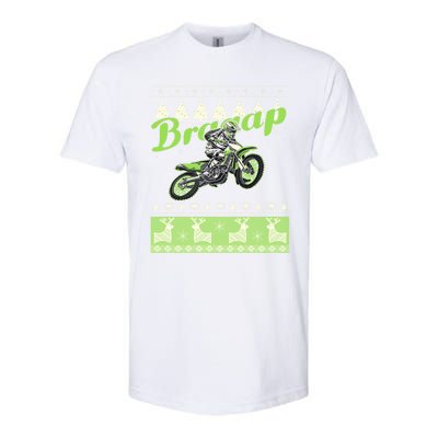 Dirtbike Motocross Ugly Christmas Sweatshirt Xmas Costume Softstyle CVC T-Shirt