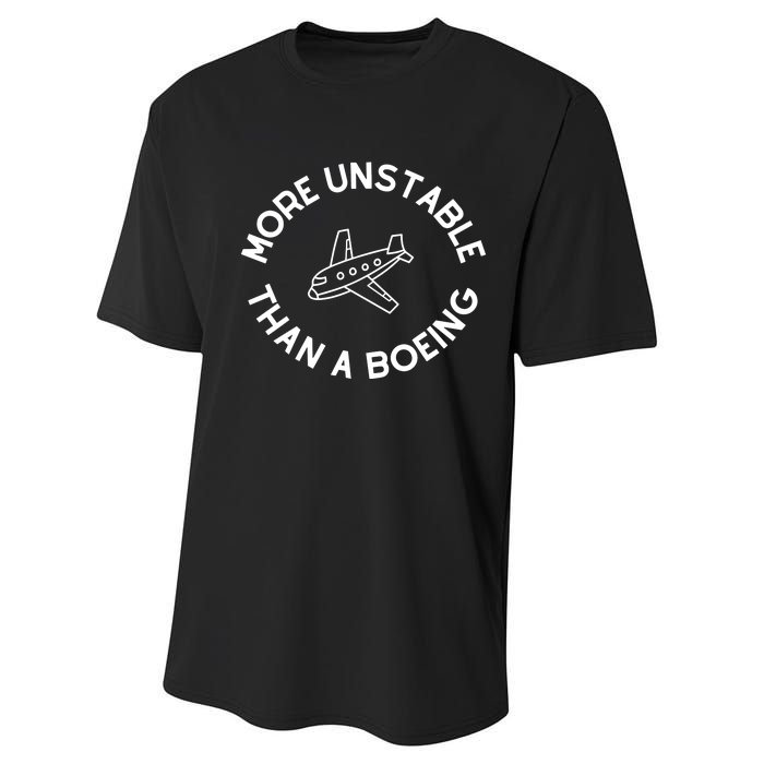 Doublecrossco More Unstable Than A Boeing Performance Sprint T-Shirt