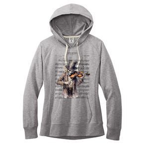 Danse Macabre Violin Halloween Women's Fleece Hoodie