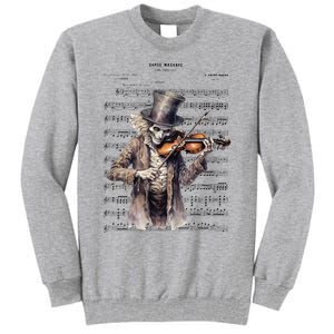 Danse Macabre Violin Halloween Tall Sweatshirt