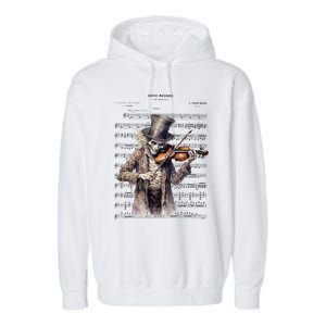 Danse Macabre Violin Halloween Garment-Dyed Fleece Hoodie