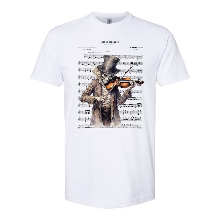 Danse Macabre Violin Halloween Softstyle CVC T-Shirt