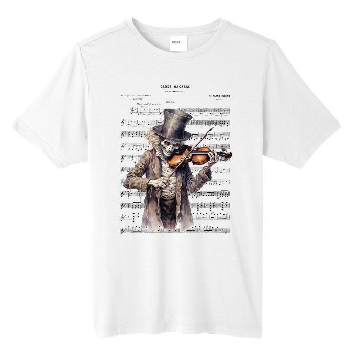 Danse Macabre Violin Halloween Tall Fusion ChromaSoft Performance T-Shirt