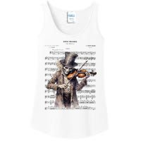 Danse Macabre Violin Halloween Ladies Essential Tank