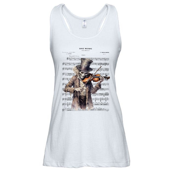 Danse Macabre Violin Halloween Ladies Essential Flowy Tank