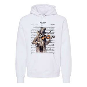 Danse Macabre Violin Halloween Premium Hoodie