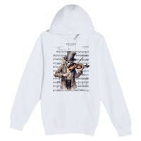 Danse Macabre Violin Halloween Premium Pullover Hoodie