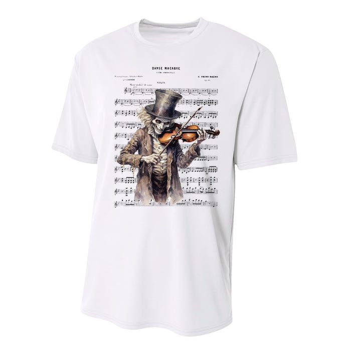 Danse Macabre Violin Halloween Performance Sprint T-Shirt