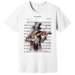 Danse Macabre Violin Halloween Premium T-Shirt