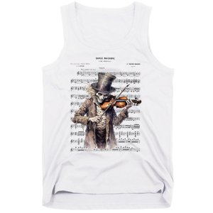 Danse Macabre Violin Halloween Tank Top