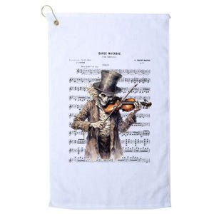 Danse Macabre Violin Halloween Platinum Collection Golf Towel