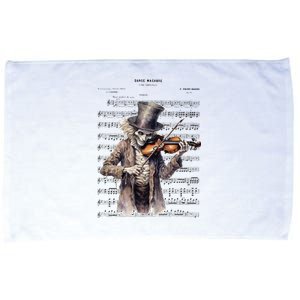 Danse Macabre Violin Halloween Microfiber Hand Towel