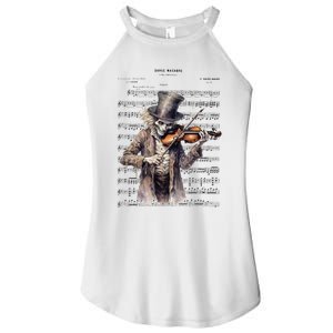 Danse Macabre Violin Halloween Women's Perfect Tri Rocker Tank