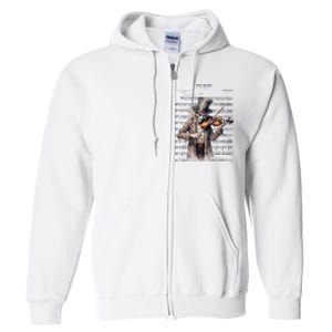 Danse Macabre Violin Halloween Full Zip Hoodie