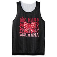 Dog Mama Valentines Day Heart Coquette Bow Mom Valentine Mesh Reversible Basketball Jersey Tank