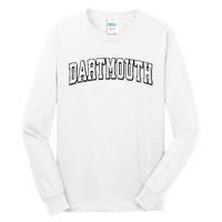 Dartmouth Massachusetts Vintage Athletic Sports B&W Print Tall Long Sleeve T-Shirt