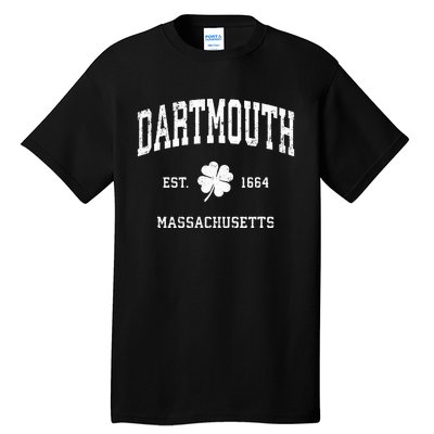 Dartmouth Massachusetts Vintage Shamrock Sports Tall T-Shirt