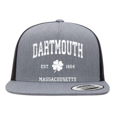 Dartmouth Massachusetts Vintage Shamrock Sports Flat Bill Trucker Hat