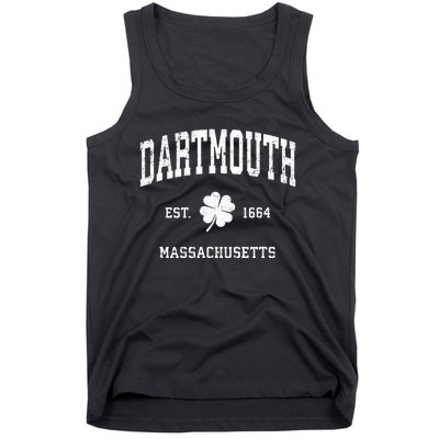 Dartmouth Massachusetts Vintage Shamrock Sports Tank Top