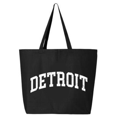 Detroit Michigan Vintage Worn Design Classic 25L Jumbo Tote