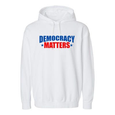 Democracy Matters Voting Garment-Dyed Fleece Hoodie