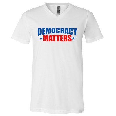 Democracy Matters Voting V-Neck T-Shirt