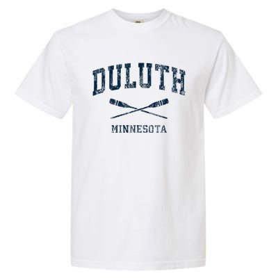 Duluth Minnesota Vintage Nautical Paddles Sports Oars Garment-Dyed Heavyweight T-Shirt