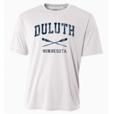 Duluth Minnesota Vintage Nautical Paddles Sports Oars Cooling Performance Crew T-Shirt