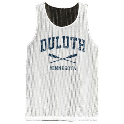 Duluth Minnesota Vintage Nautical Paddles Sports Oars Mesh Reversible Basketball Jersey Tank