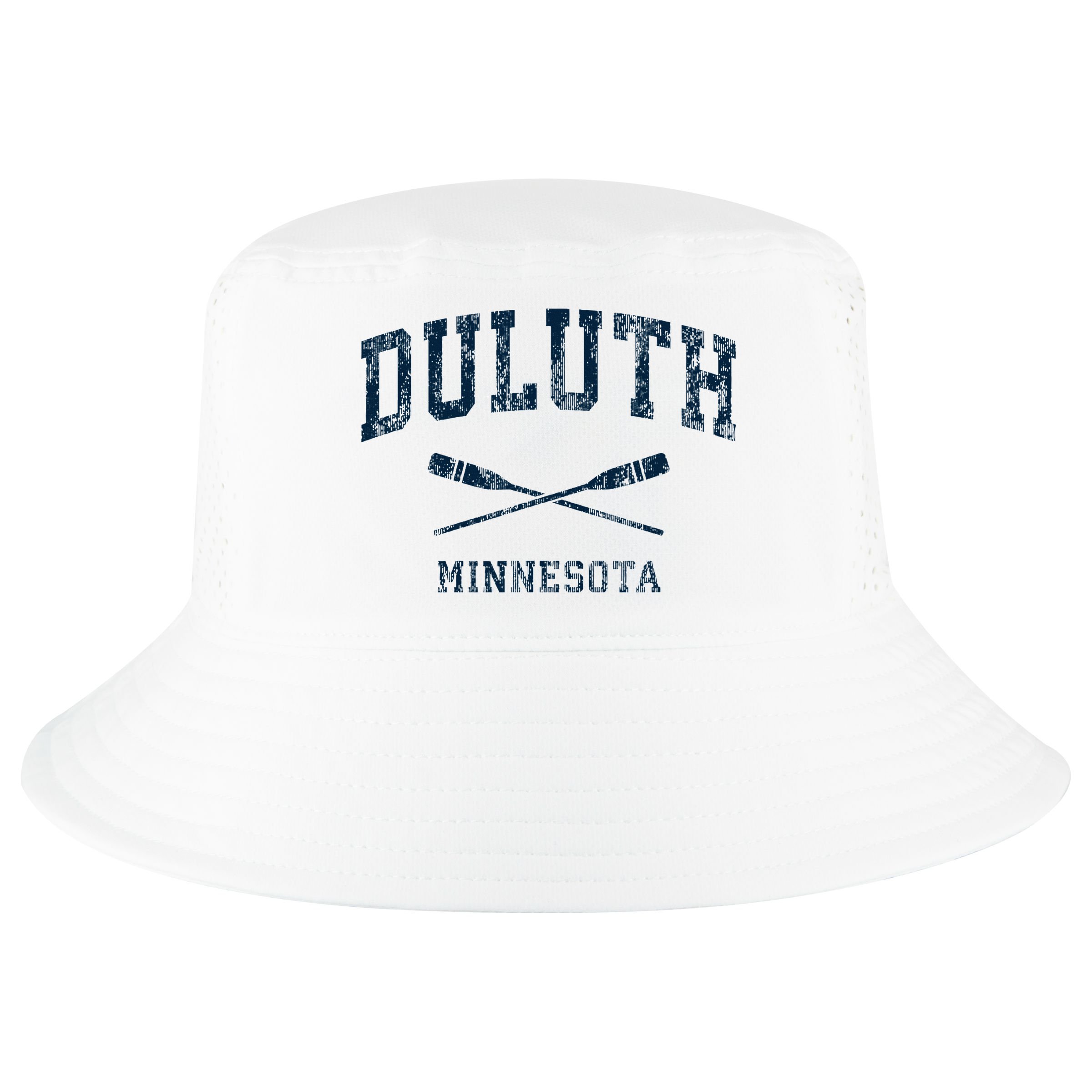 Duluth Minnesota Vintage Nautical Paddles Sports Oars Cool Comfort Performance Bucket Hat