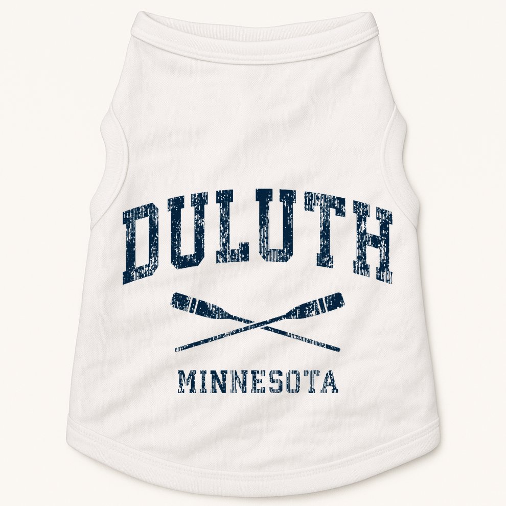 Duluth Minnesota Vintage Nautical Paddles Sports Oars Doggie Tank