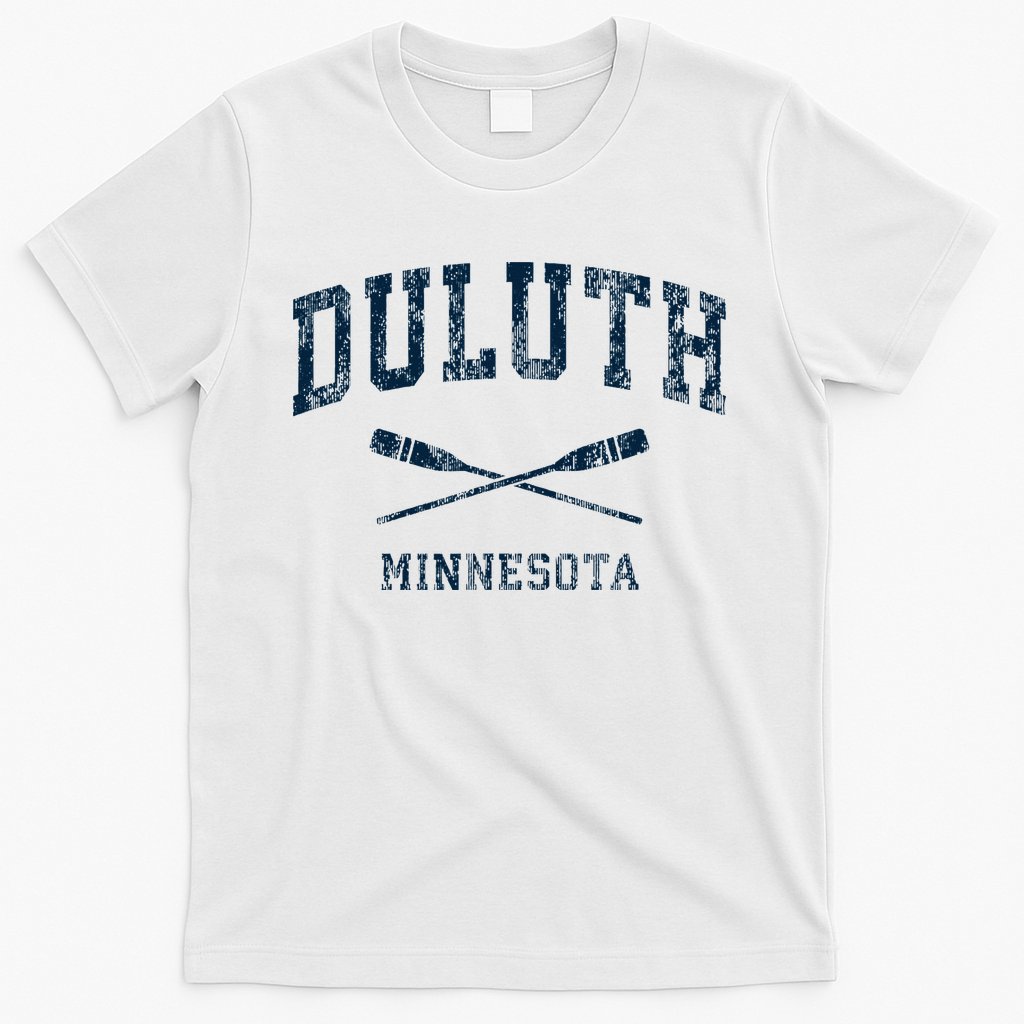 Duluth Minnesota Vintage Nautical Paddles Sports Oars T-Shirt