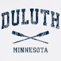 Duluth Minnesota Vintage Nautical Paddles Sports Oars T-Shirt