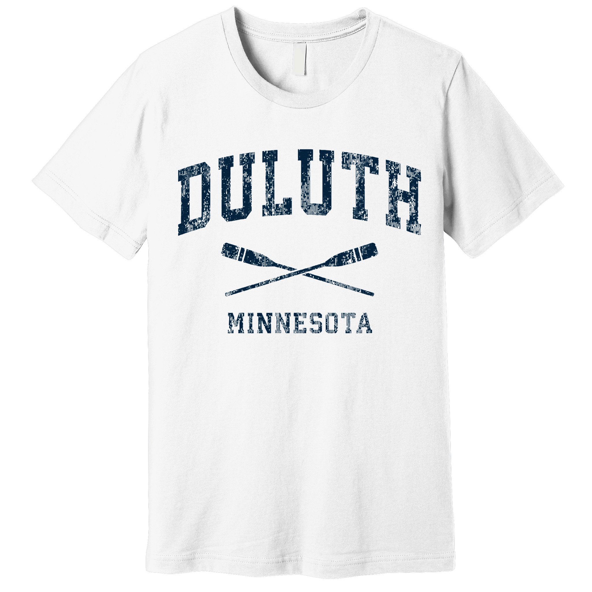 Duluth Minnesota Vintage Nautical Paddles Sports Oars Premium T-Shirt