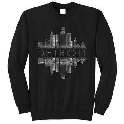 Detroit Mirrored Vintage Skyline Sweatshirt