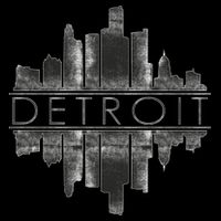 Detroit Mirrored Vintage Skyline Flatbill Hat