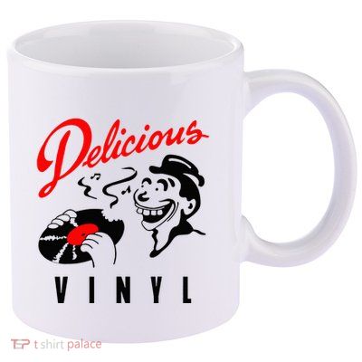Delicious Meme Vinyl Funny Basic 11oz C Handle Ceramic Mug