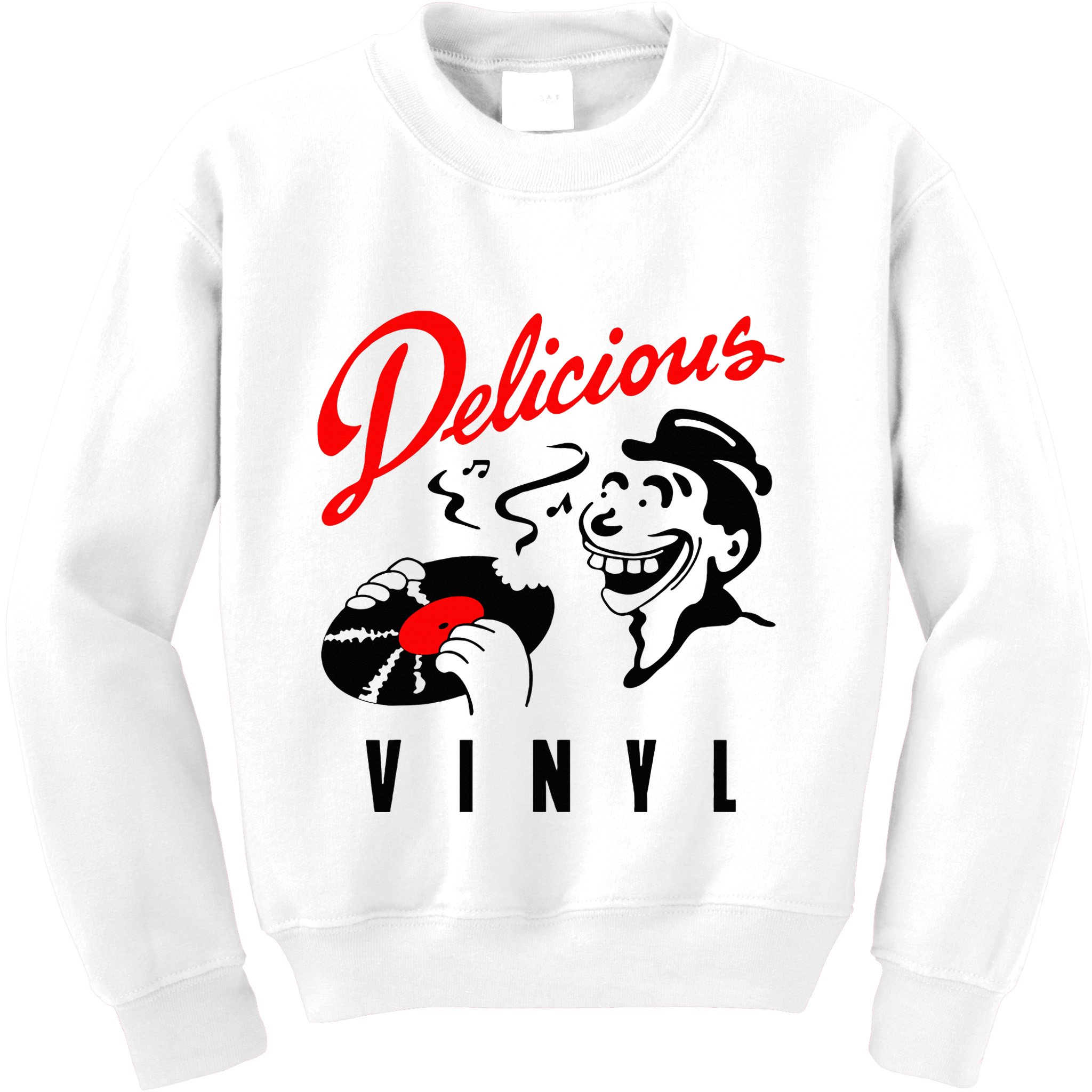 Delicious Meme Vinyl Funny Basic Kids Sweatshirt