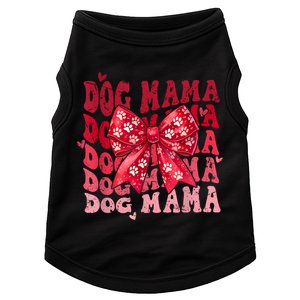 Dog Mama Valentine Coquette Bow Dog Mom Valentines Doggie Tank