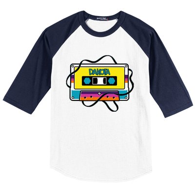 Dakota Mixtape Vintage Retro Baseball Sleeve Shirt