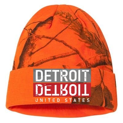 Detroit Mirrored Vintage Logo Kati Licensed 12" Camo Beanie