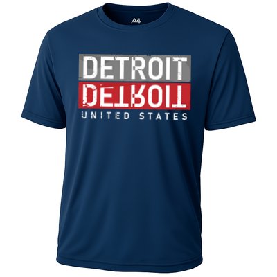 Detroit Mirrored Vintage Logo Performance Shirt