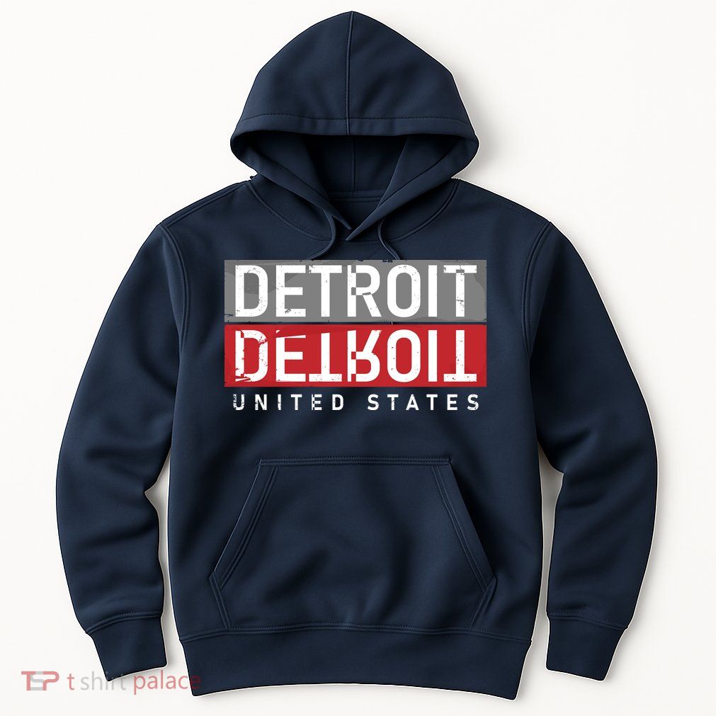 Detroit Mirrored Vintage Logo Hoodie