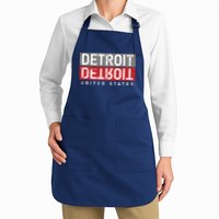 Detroit Mirrored Vintage Logo Apron