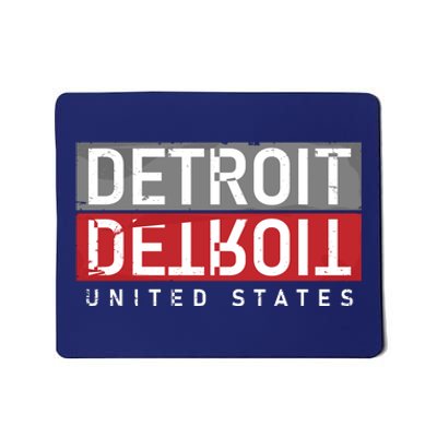 Detroit Mirrored Vintage Logo Mousepad