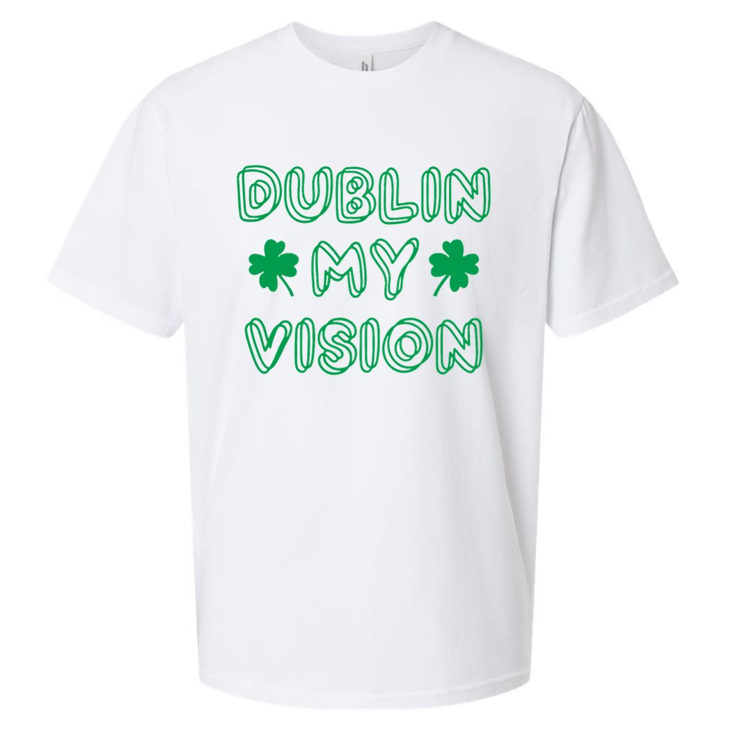 Dublin My Vision St Patrick's Day Sueded Cloud Jersey T-Shirt