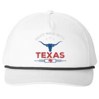 DonT Mess With Vintage Texas Longhorn Funny Vintage Snapback Five-Panel Rope Hat