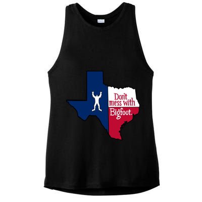 Don't Mess With Bigfoot Ladies PosiCharge Tri-Blend Wicking Tank