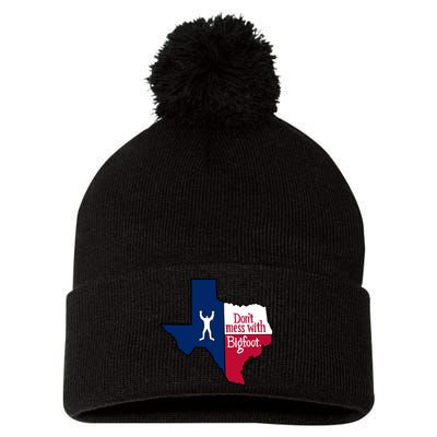 Don't Mess With Bigfoot Pom Pom 12in Knit Beanie